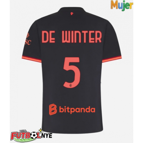 Camiseta AC Milan Koni De Winter #5 Tercera Equipación para mujer 2026-27 manga corta